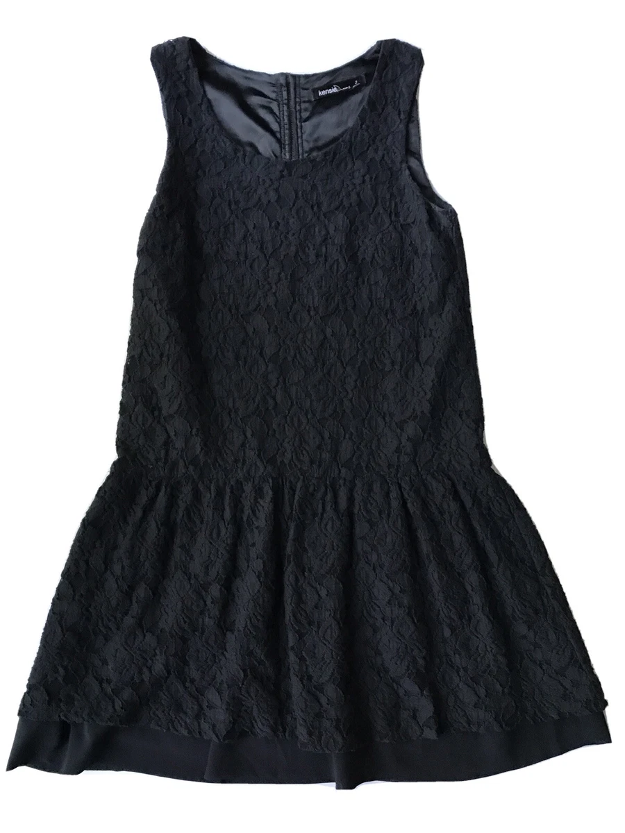 Kensie black lace dress sales
