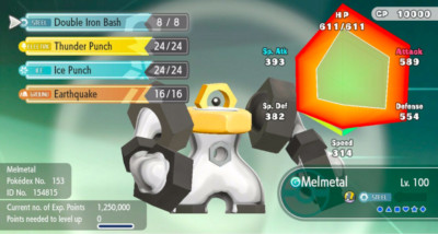 Pokemon Let?s Go Pikachu/Eevee 6IV Max AV Melmetal