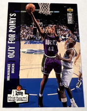 1995 Upper Deck Collector's Choice #380 Vin Baker Milwaukee Bucks Out for Points