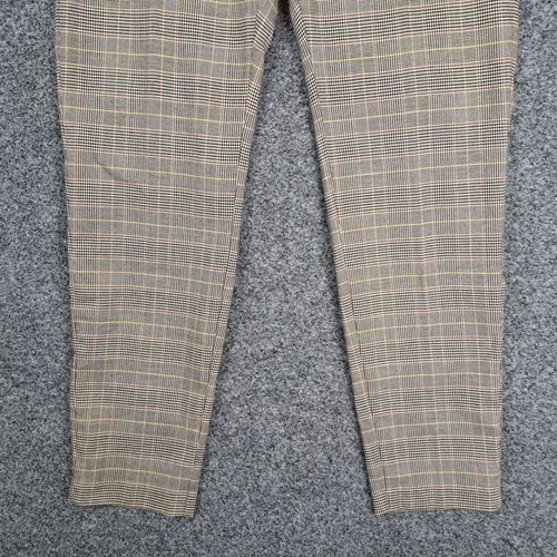 H&M Mens Dress Pants Size 34 Check Skinny Fit Trousers - Picture 4 of 9