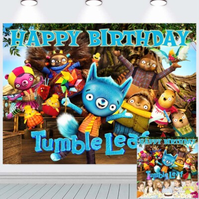 Tumble Leaf Kinder Geburtstag Party Dekoration Banner Hintergrund 150*200cm
