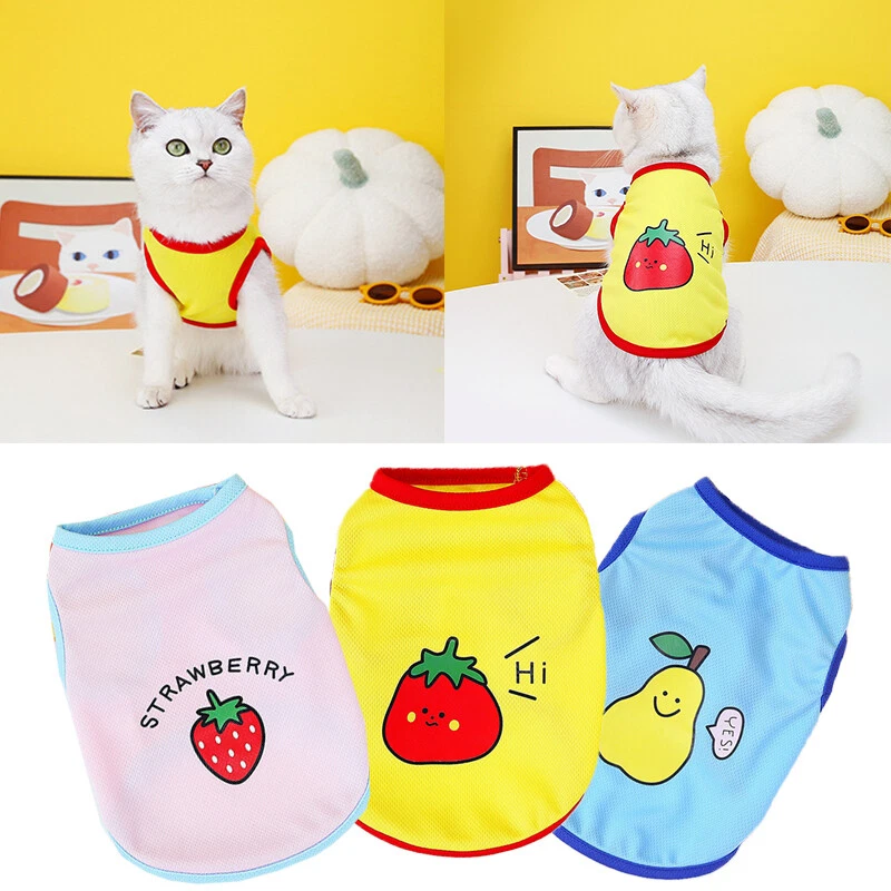 Pet Dog Clothes T-Shirt Vest Clothing Puppy Cat Cute Printed Costume Apparel ☆ - Image 3 of 4