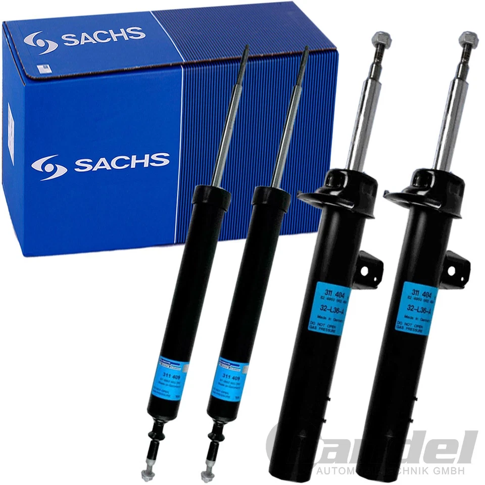 4x SACHS Amortiguador Presión Gas + Cojinete Apto para BMW 3er E90 E91 E92 E93 - Imagen 2 de 4