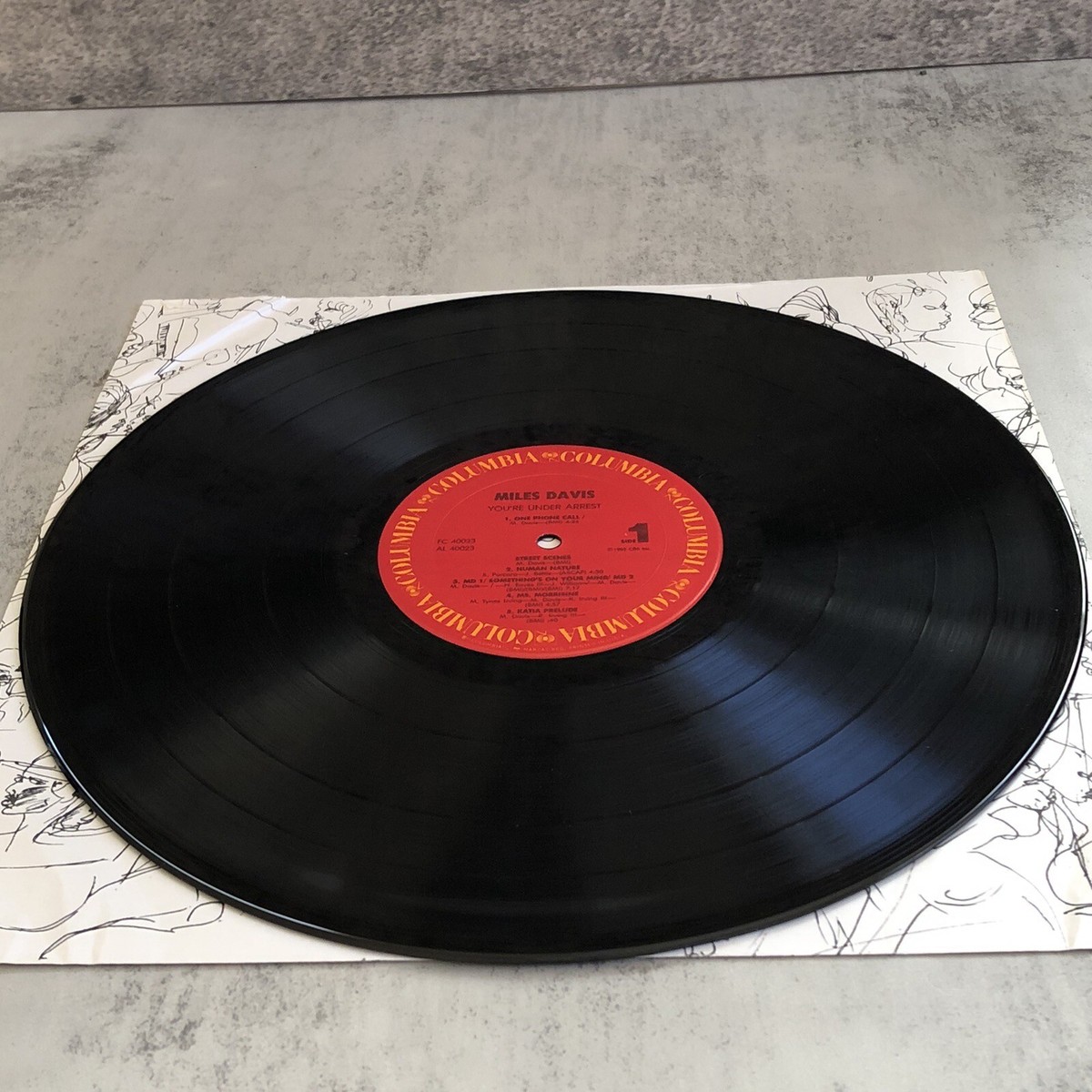 Miles Davis You're Under Arrest Vinyl Record 1985 EX/NM | eBay