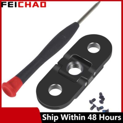 FEICHAO Tripod Mount Adapter Dual 1/4 Thread Base Folding For GoPro MAX HERO 11