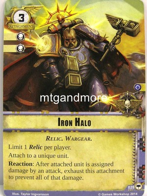 Warhammer 40000 Conquest LCG - Iron Halo  #028 - Base Set