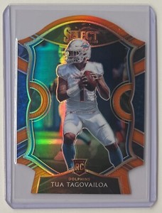 2020 Select Tua Tagovailoa RC Concourse Orange Die Cut Prizm Dolphins RookieCard