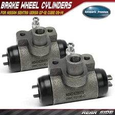 2x Rear Side Drum Brake Wheel Cylinder for Nissan Sentra Versa 07-12 Cube 09-14