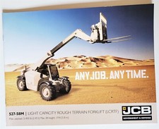 JCB Light Capacity Rough Terrain Forklift Leaflet Booklet Military 13 Pages