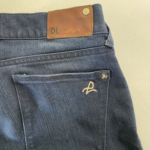 DL1961 Denim Maternity Under Belly Stretch Panel Amanda Skinny Soft Dark Wash 26 - Picture 8 of 8