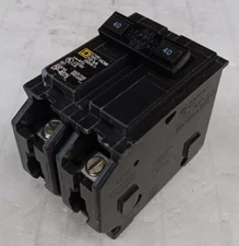 SQUARE D 40 AMP CIRCUIT BREAKER 2 POLE 240 VAC HOM240