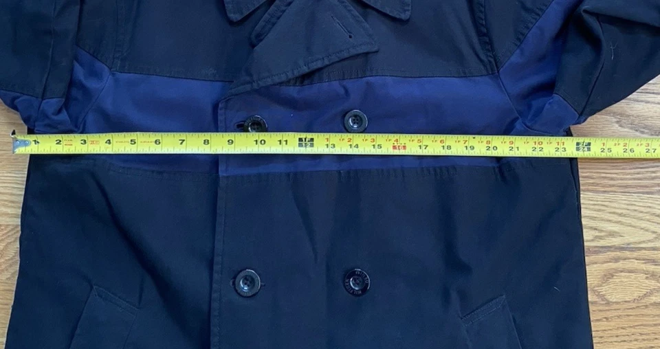 Abrigo Tommy Hilfiger Tommy Jeans Acolchado Negro Azul Rayas Guisante Hombre Mediano Foto 3 de 4