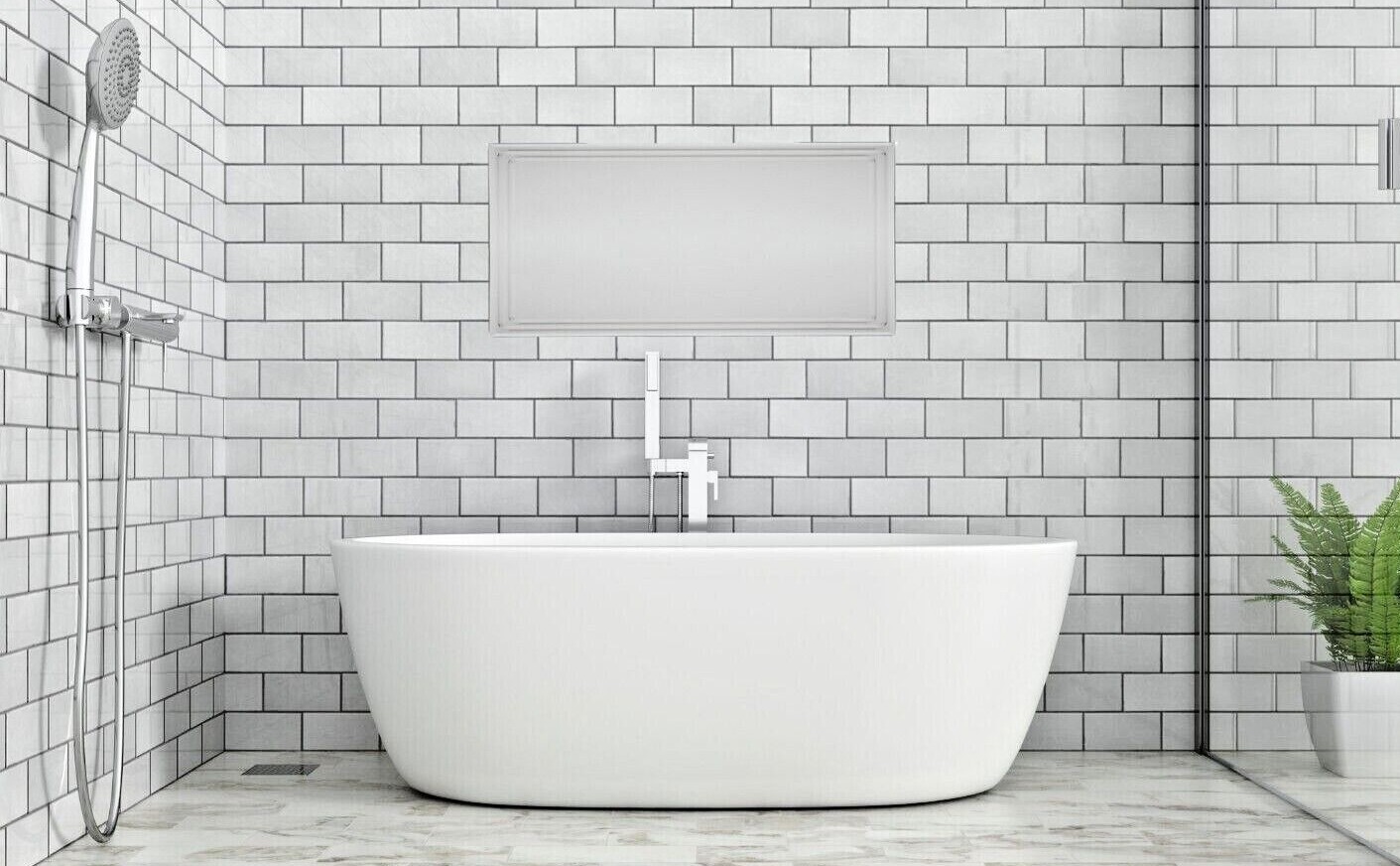 Decor Wonderland SSM1102 TriBev Frameless Bathroom Wall Mirror eBay