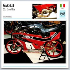Garelli 50cc Grand Prix 1983 Italy Edito Service Atlas Motorcycle Card