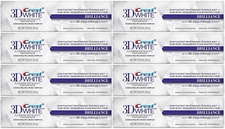 Crest 3D White Brilliance Whitening Toothpaste, Vibrant Peppermint, Travel Size