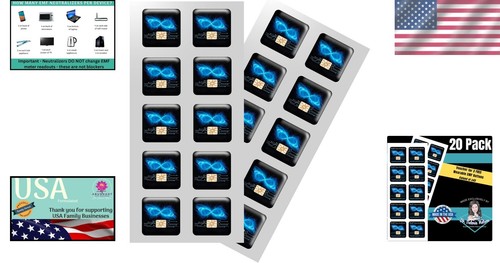Cell Phone EMF Protection Neutralizers Slim Design Made in USA 20 Pack - Photo 2 sur 6
