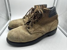 Red Wing Steel Toe Brown Leather Work Boots Mens 10 D Made In USA ansi z41 pt99