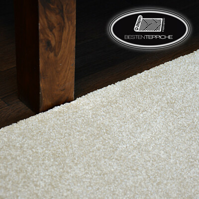 Long Life Modern Carpet Floor 'Discretion' Circle 5 Sizes Cream Best Quality