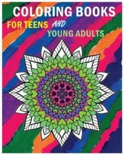 Coloring Books For Teens And Young Adults: Happy Mandala Coloring Page (+10...