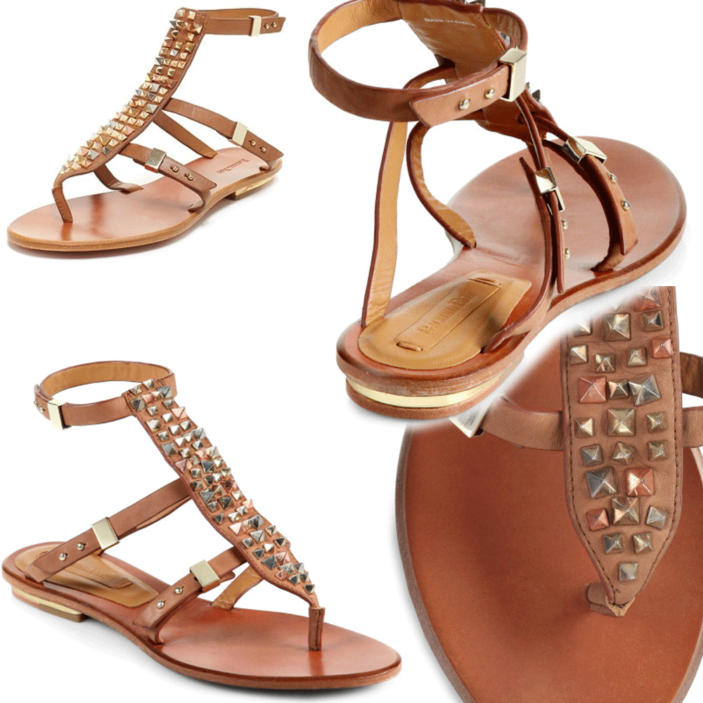 229 Rachel Roy Thong Sandale Spiked Leder Schuhe Flip Flop 9.5- 39.5 Flat Slide 229 Rachel Roy Thong Sandale Spiked Leder Schuhe Flip Flop 9.5- 39.5 Flat Slide