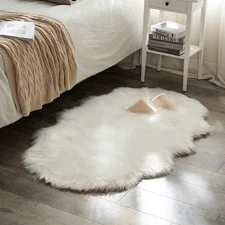 Luxury Soft Fluffy Area Rug 3x5 Feet, Faux Fur Sheepskin Rug Decorative Plush...