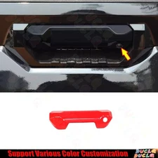 Car Tailgate Door Handle Bowl Decor Frame For Toyota Tundra 2022-2024 Bright Red
