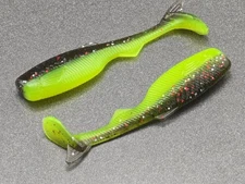 (16) - 2" Mighty Minnow "Neon Smoke" GRUBS BAIT JIGS CRAPPIE PANFISH