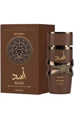 Asad Bourbon 100ml EDP by Lattafa Perfumes Long Lasting Arabian Men Fragrance