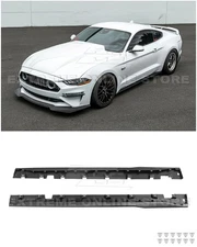 For 15-23 Ford S550 Mustang Dark Horse Style MATTE BLACK Side Skirts Extension