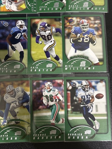 2002 Topps Football 24 Card Lot E Cris Carter/Chad Johnson/Jerry Rice/ 8 RC - Picture 6 of 15