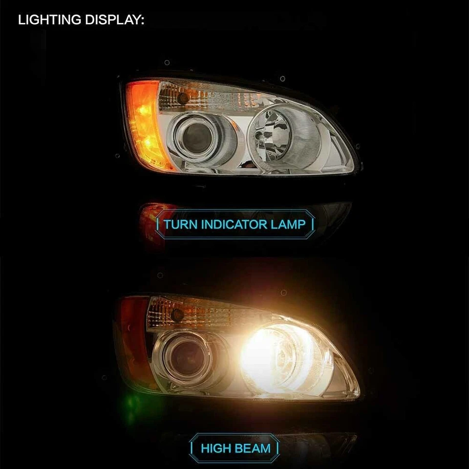 Headlights for 2008-2016 Kenworth T170 T270 T370 T440 T470 T660 T700 Headlamps - Imagem 2 de 4