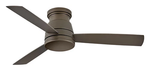 Trey LED 52" Indoor/Outdoor Flush Mount Ceiling Fan in Metallic Matte Bronze - Picture 2 of 2