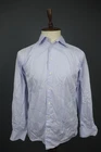 Eton Blue Cotton Contemporary Fit Collared Button-Up Dress Shirt Size 40 / 15.75