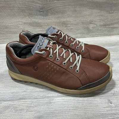 Ecco Street Yak Biom Soft Spikeless Golf Shoes Brown Mens Size EU 45 US 11