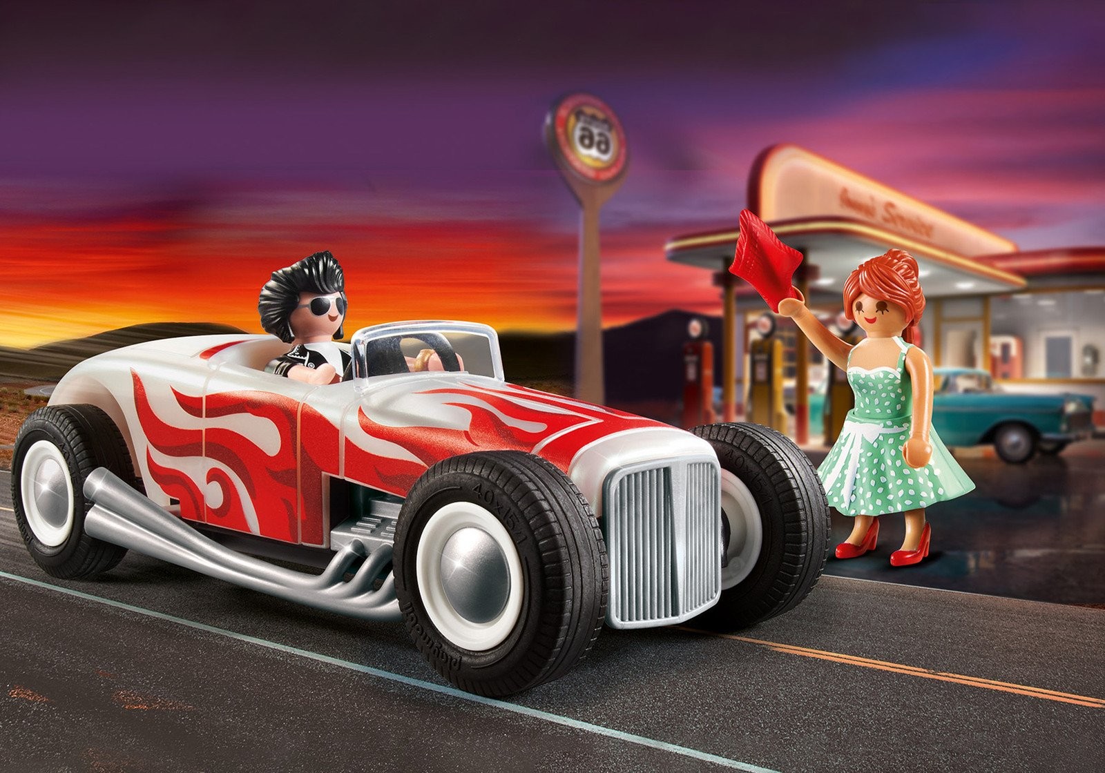 Игровой набор для хот-рода PLAYMOBIL 71078 Starter Pack, Мехрфарбиг