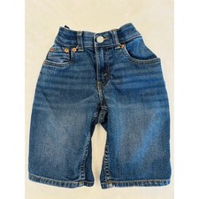 Levis 511 Slim Fit Boys Denim Shorts Blue Medium Wash Size 6 Adjustable Waist