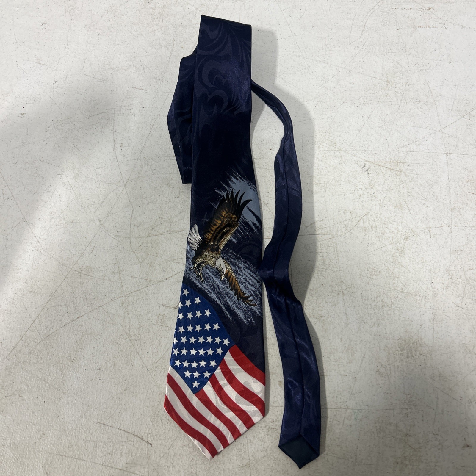 Steven Harris Men's Necktie Tie Polyester Jacquard American Flag Eagle