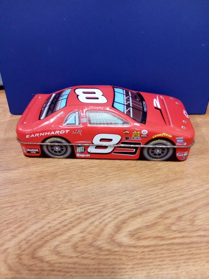 Caja de almacenamiento de coche de hojalata vintage Dale Earnhardt Jr #8 NASCAR 2006 ((bin w) Foto 3 de 4