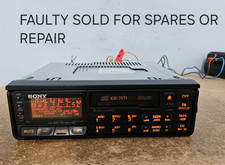 SONY XR-7171 PULL OUT RETRO CAR RADIO STEREO CASSETTE PLAYER HEAD UNIT - FAULTY