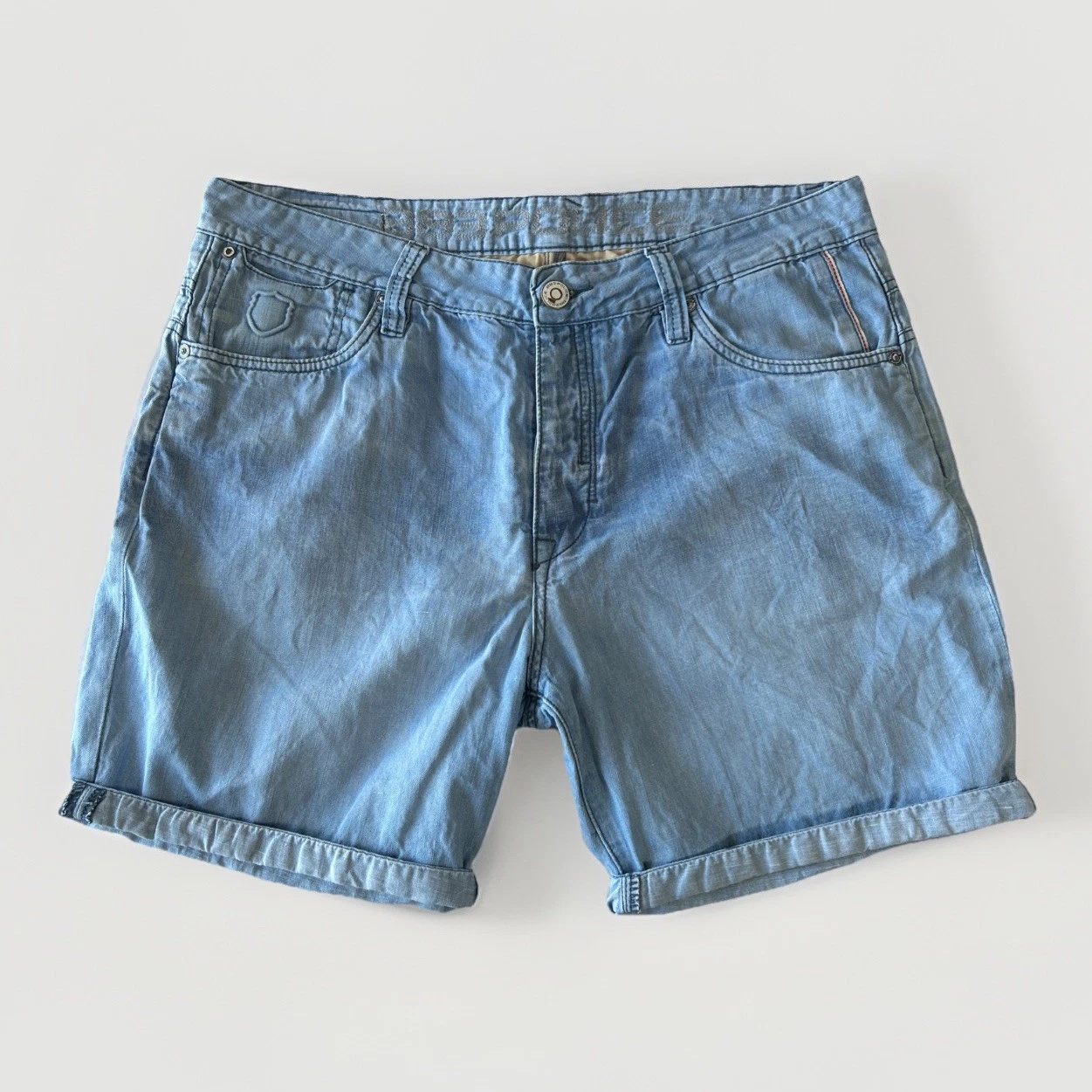 883 Police Denim Shorts Blue Men’s W36 Slim Fit Y2K Casual Summer ‘Field SD’