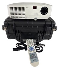 NEC NP-216 2500 Lumens 3D Capable DLP Projector in Pelican Style Case w/remote b