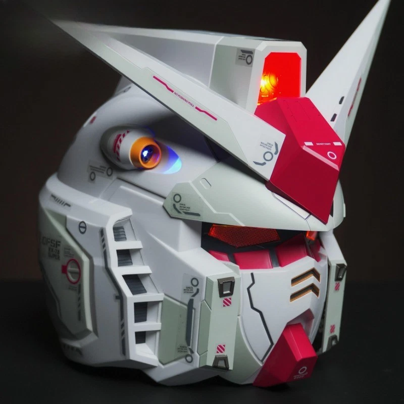 Gundam Helmet Cosplay Headgear Light - Up With Sound Effects Collectible Gift - Image 4 of 4