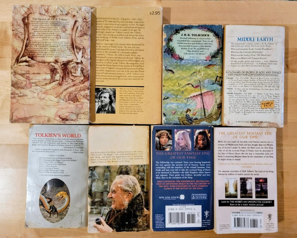 J.R.R. Tolkien Book Lot Tolkien Companion Reader Guide To Middle Earth Architect - Image 2 of 4