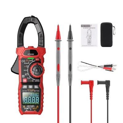 1 Set HT208D Efficient Clamp Meter 1000A Measuring Current Voltages Resistance