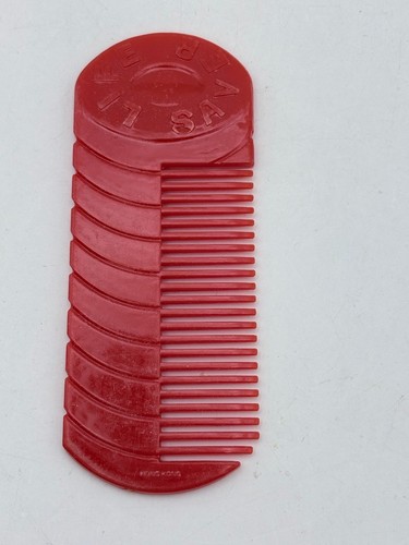 Vintage 1980's Lifesavers Red Plastic Comb 4.5" Long Life Savers