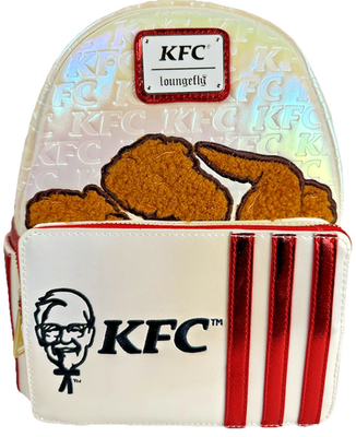 Loungefly KFC Embossed Backpack NWT 71J4rZNlRPL._AC_UY350_.jpg main image 4