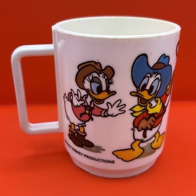 Vintage Deka Walt Disney World Donald Duck, Daisy Duck & Nephews Mug-Made in USA
