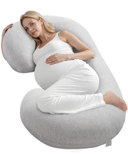 VEVOR Pregnancy Pillow C-Shaped Full Body Maternity Pillow Ultra-Soft