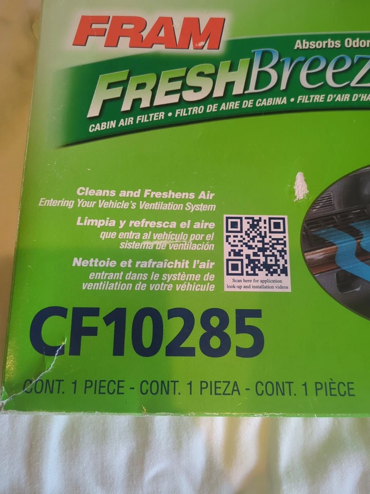 Filtro de aire de cabina Fram para Toyota RAV4 Sienna 2006-2018 2010-2022 4Runner == Foto 2 de 4