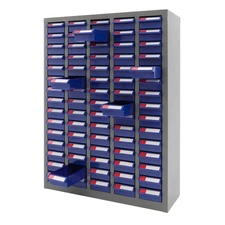 Parts Cabinet Small Steel Nut Tool Storage Cabinet Parts without Door 75 Drawers